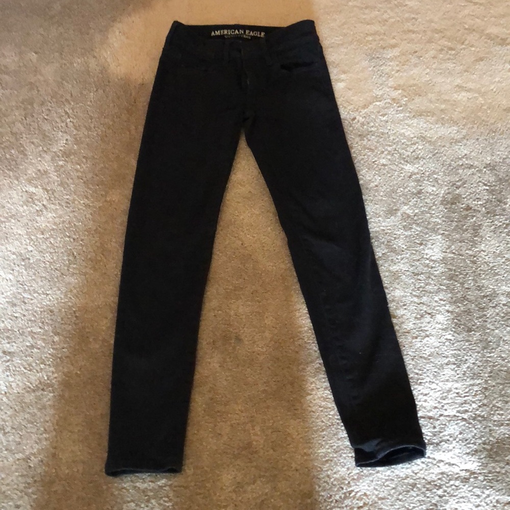 Black American Eagle Super Stretch Skinny Jeggings
